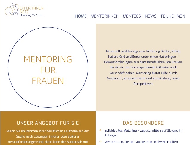 Homepage: Expertinnen-Netz