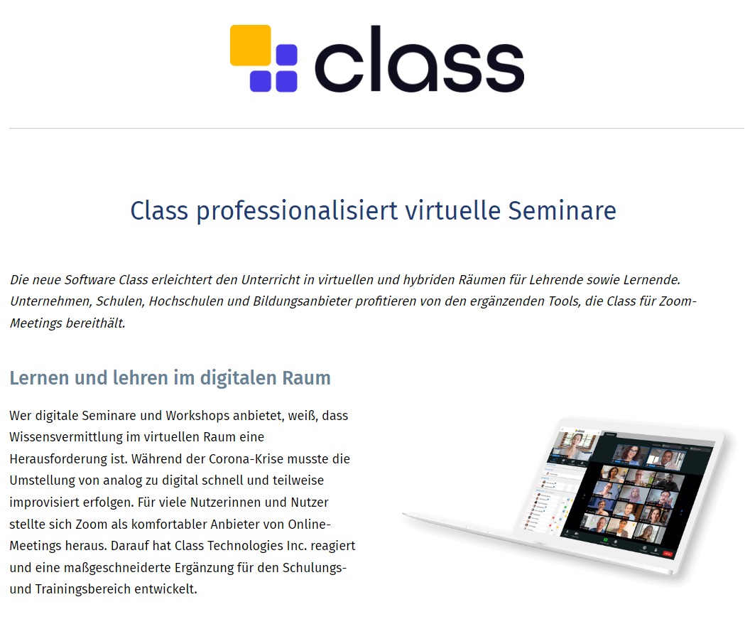 Homepage Class