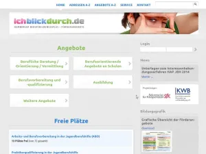 Screenshot der Website www.ichblickdurch.de