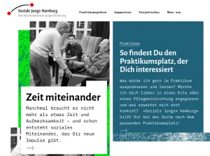 Startseite Plattform www.soziale-jungs-hamburg.de